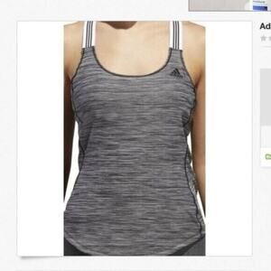 Adidas Climalite Womens Gray Per Xback Crossback Tank Top NEW Large